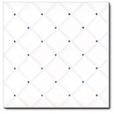 Matelassé Blanc Points Bleus