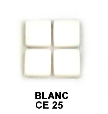Micro Briare 1 x 1 cm Blanc, par 100g