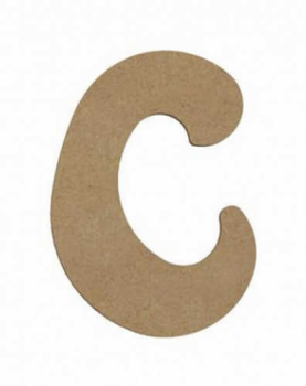 Lettre «C» Majuscule Arrondie 8 cm