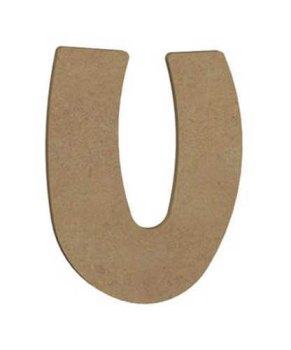Lettre «U» Majuscule Arrondie 8 cm