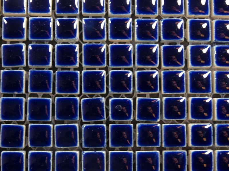 Micro Emaillée 9 x 9 mm n°22 Bleu Cobalt, par 100g