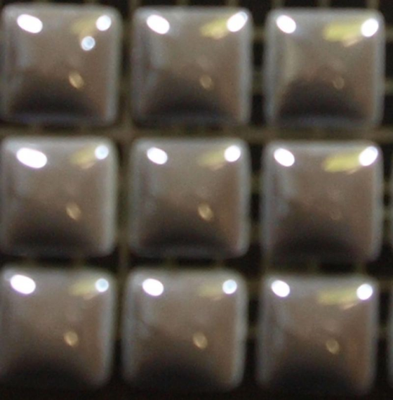 Micro Perle Gris Métallisé 1,2 x 1,2 cm, par 100 g