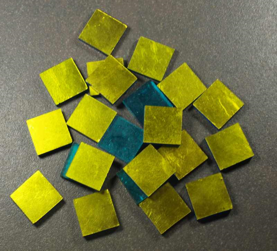 Orsoni 2 x 2 cm Oro Verde Acido, à la pièce