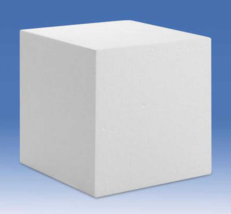 Cube Polystyrène 15 x 15 cm