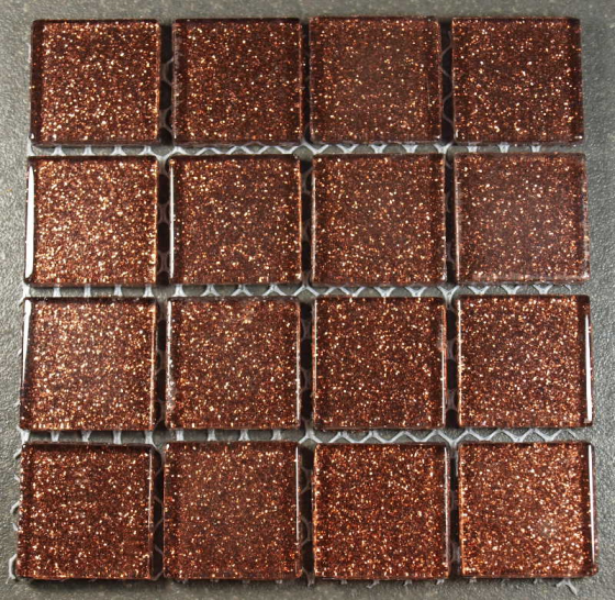 Pailleté 2,5 x 2,5 cm Chocolat, par 100g