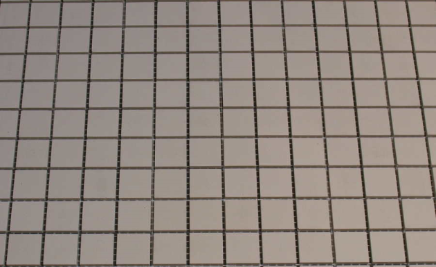 Grès Cérame 2 x 2 cm - Super Blanc, à la plaque 