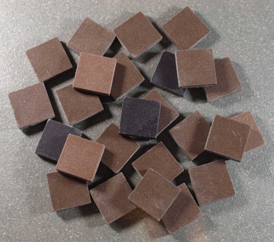 Ancien Briare 2 x 2 cm Mix Marron Mat