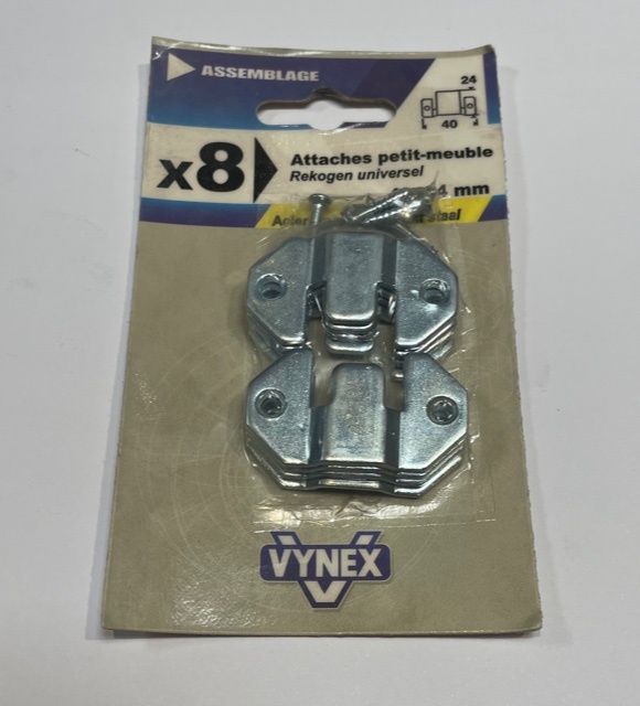 Attaches Murales 2.4 x 4 mm 