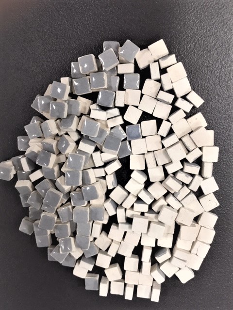 Mini Terre Cuite 5 x 5 mm Gris Argent , Par 50g