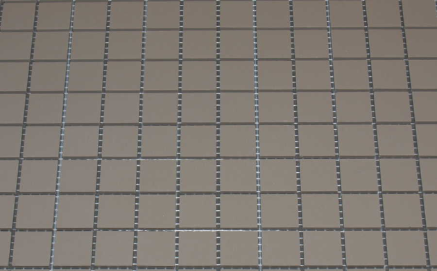 Grès Cérame 2 x 2 cm - Gris Pâle, à la plaque
