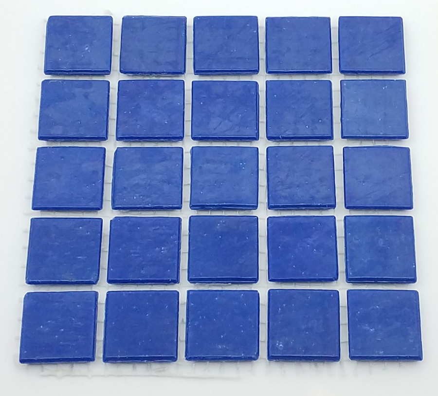 Pate de Verre Unilis 2 x 2 cm Bleu Foncé, par 100g