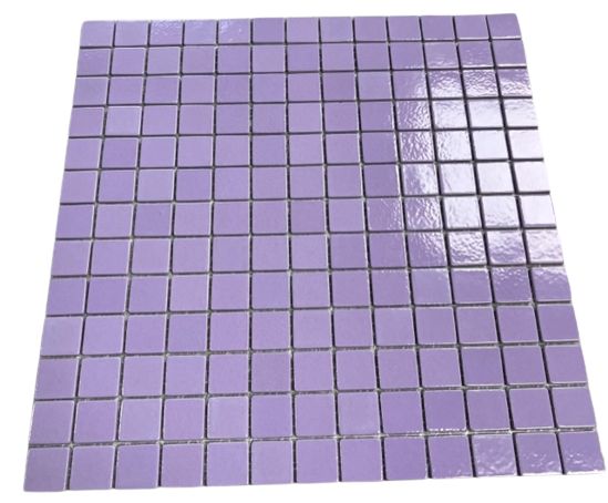 Emaux brillant Lilas - 2,5 x 2,5 cm, Par 100 gr