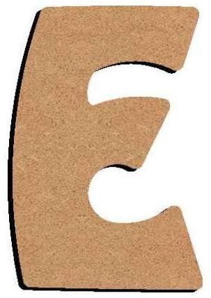 Lettre «E» Majuscule Arrondie 8 cm