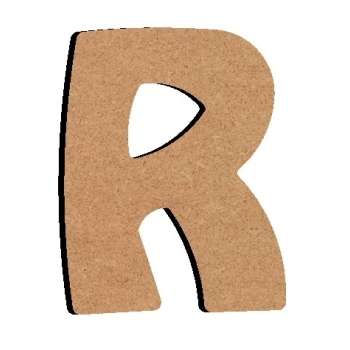 Lettre «R» Majuscule Arrondie 8 cm