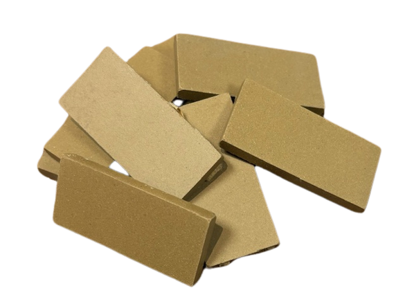 Grès Cérame Rectangle Café - 2.3 x 4.9 cm, Par 100 g