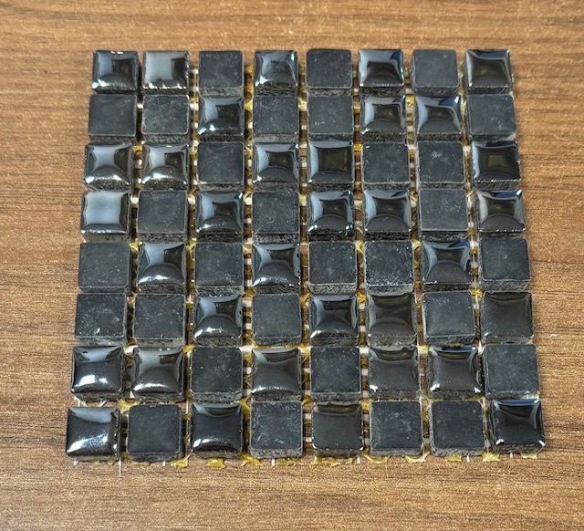 Mix Grès Émaillé Noir - 1.2 x 1.2 cm, Par 100 g