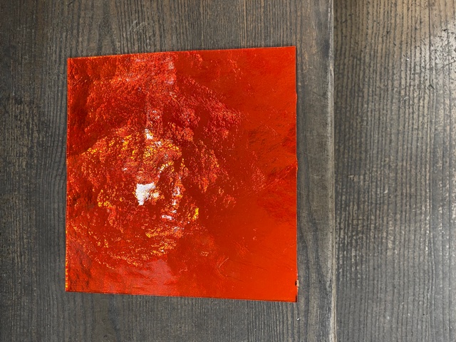 Miroir Coloré - Orange - 20 x 20 cm