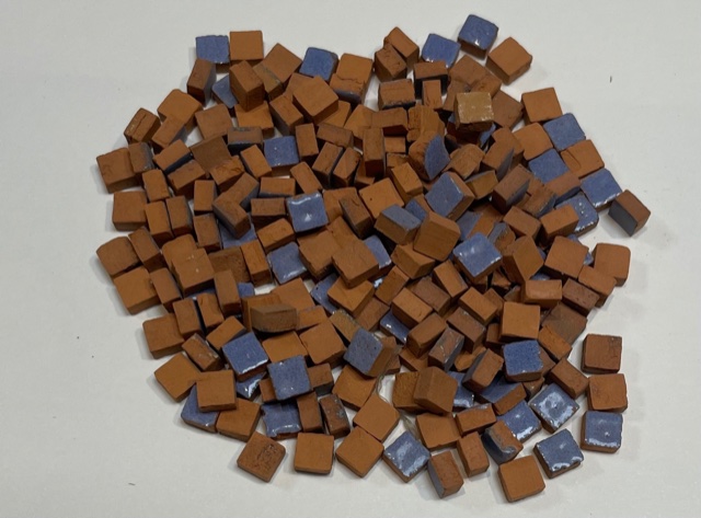 Mini Mosaique 5 x 5 x 3 mm - Bleu Lavande, Par 50g