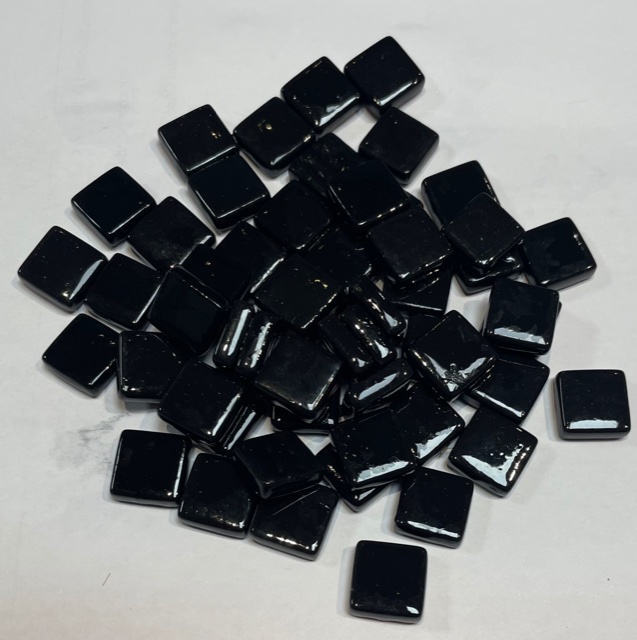 Micro Bisazza 1,2 x 1,2 cm - Noir 12109, à la plaque