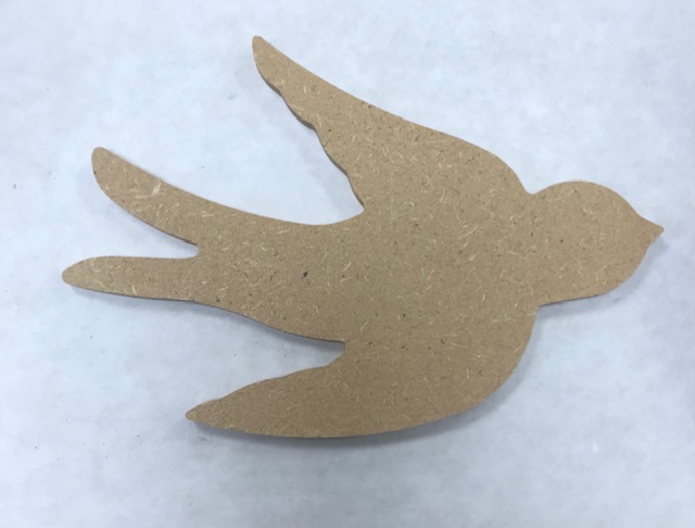 Hirondelle - 15 x 10 cm .
