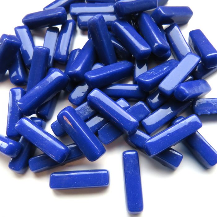 Bâtonnets Bleu Cobalt - 20 mm x 6 mm , par 100 g . 
