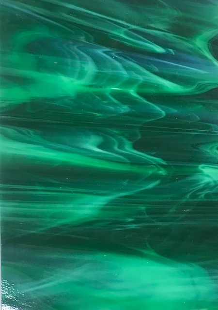 Plaque de Verre Vert Foncé 20 x 20 cm - n°8