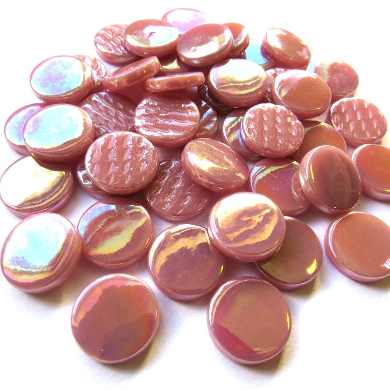 Pastille  Rose fonçé irisé - 1.8 cm Par 100 g