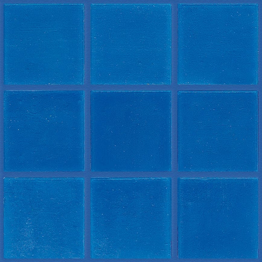 Pate de Verre Unilis 2 x 2 cm - 129 Bleu Moyen, Par 100 gr