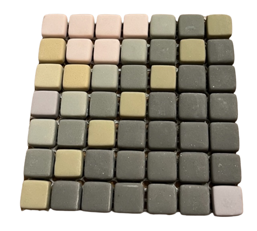 Petits carrés aléatoires 1 x 1 cm - n°2, Par 100 gr