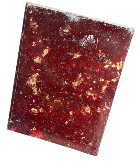 Crackle Rouge Doré - 15 x 20 cm
