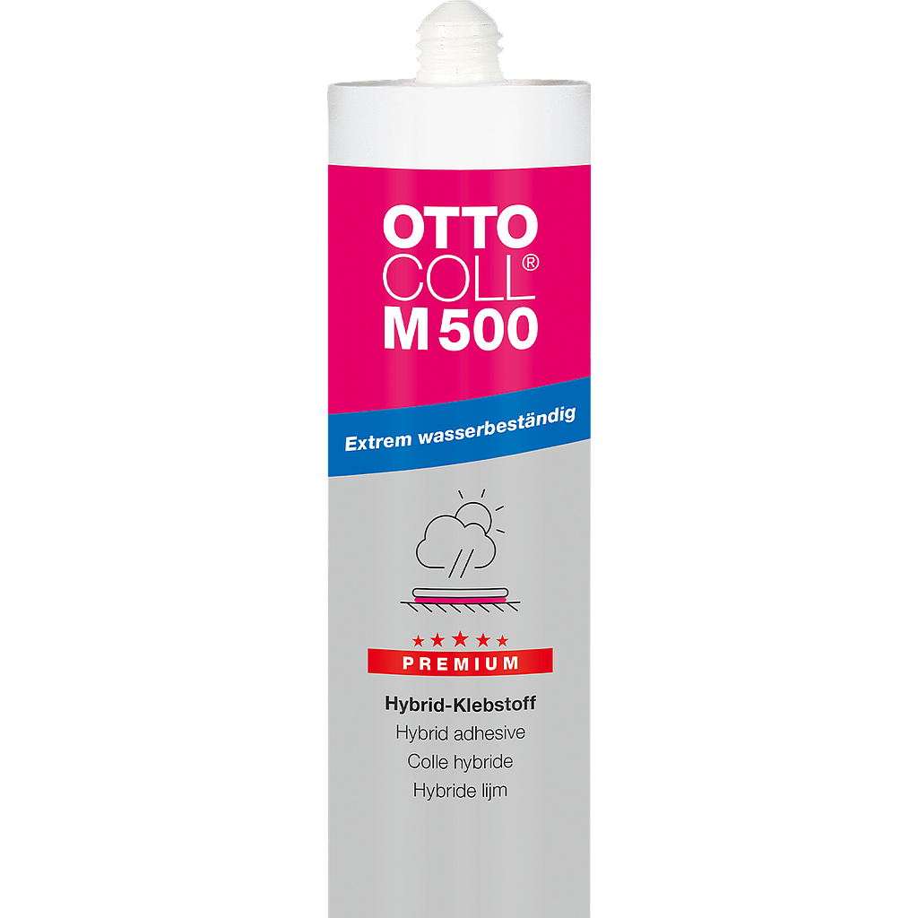 Colle-Mastic Hybride Résistant à l'eau Ottocoll M500 Blanc, à la pièce