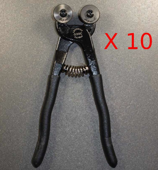 Pinces 2T - Lot de 10