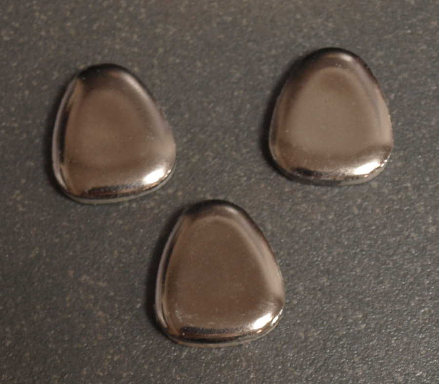 Galets Japonais Platine Moyen Format, à la pièce
