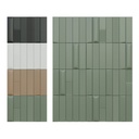 Faïence Biscuit, Stud, 5 x 20 cm, Ep. 8 mm, Vendu au m², 1 bte = 0.44 m²