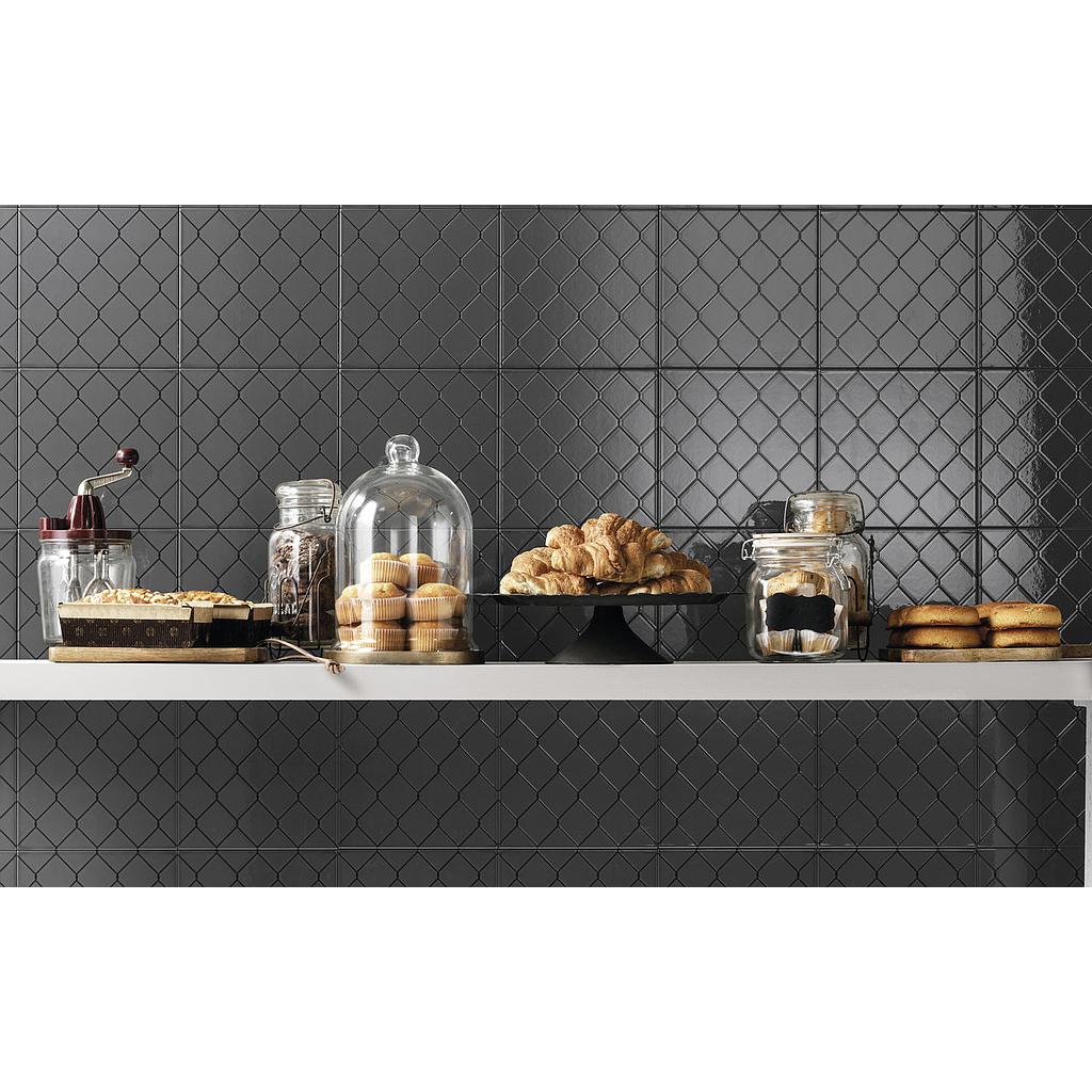 Faïence Diesel Fence, 20 x 20 cm, ep. 7mm, Vendu au m², 1 Bte = 1.36 m² 