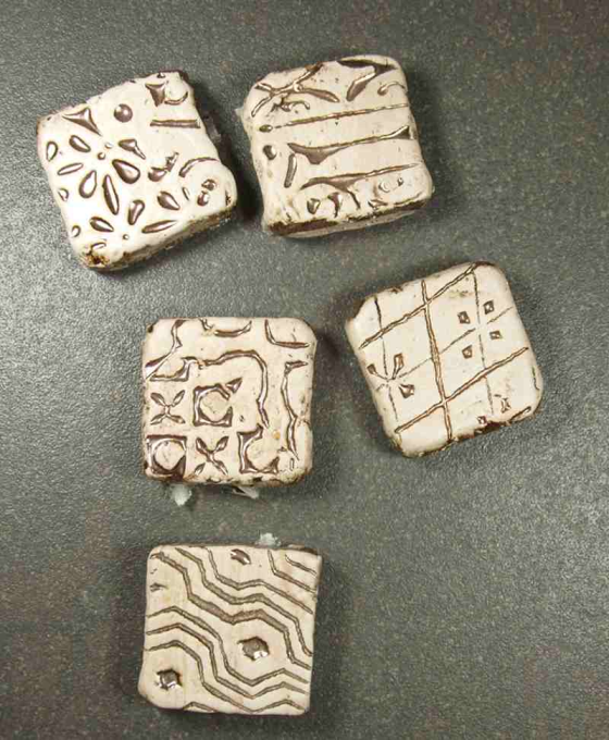 Ethnic Blanc 3 x 3 cm