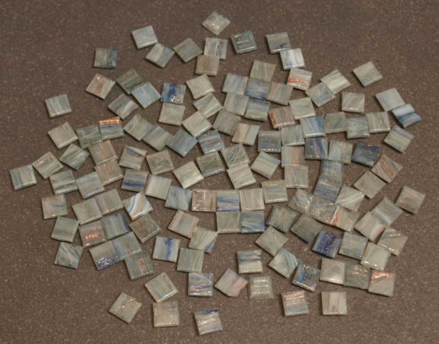 Micro Bisazza 1 x 1 cm Bleu GM 10.32, par 100 g