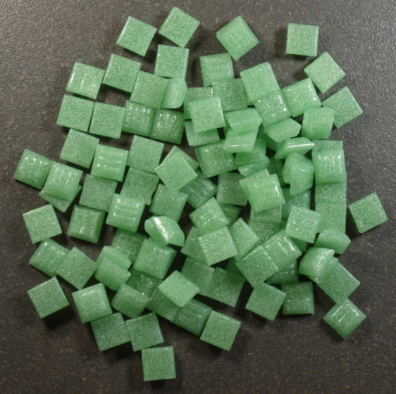 Micro Bisazza 1 x 1 cm - Vert VTC 10.38, Par 100g