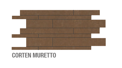 Grès Cérame, Metaline Muretto, 30 x 60 cm, Ep. 9 mm,Vendu à la pièce, 1 Bte = 4 pièces