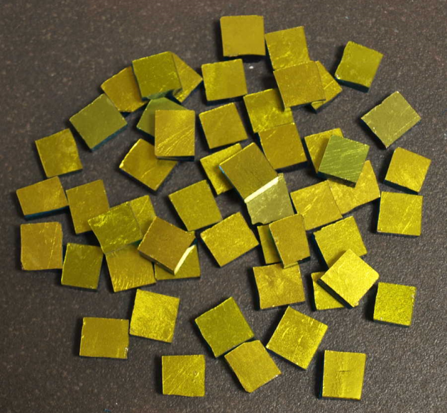 Orsoni 1 x 1 cm Oro Verde Acido, à la pièce
