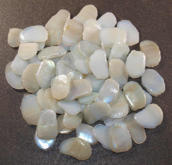 Pétales Blancs Irisés, par 100g