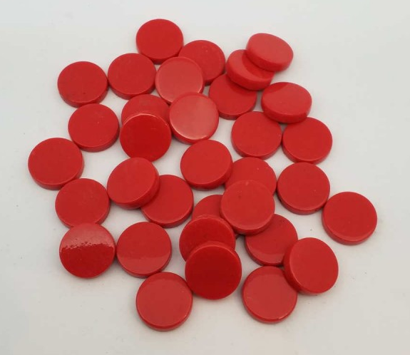 Pastilles Briare Rouge Brillantes 1,8 cm, par 100g
