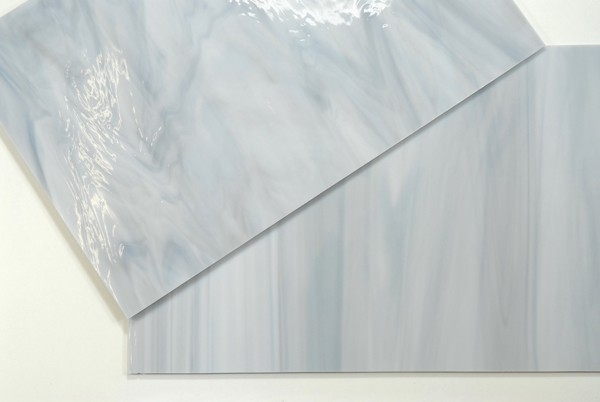 Plaque de Verre 20 x 30 cm  - Gris Clair Blanc n°20