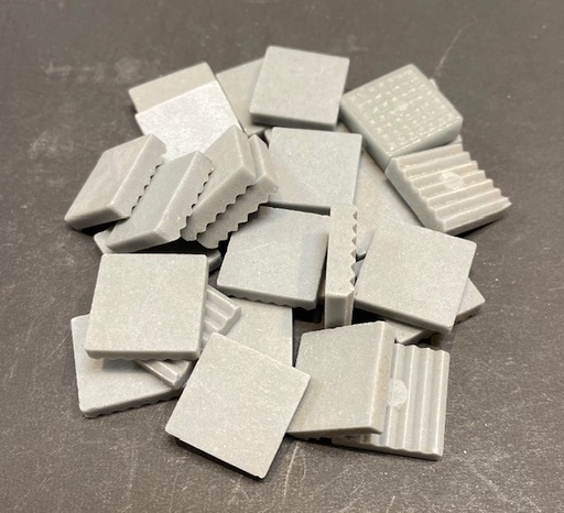 Sialex 2 x 2 cm - Gris Mat, Par 100g