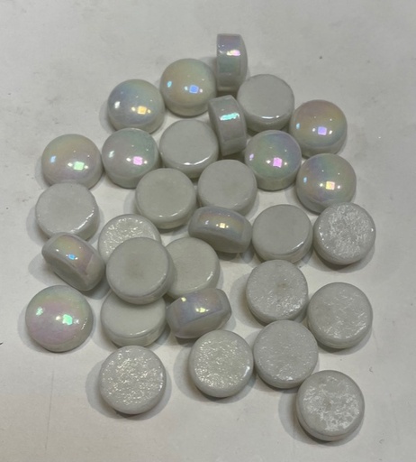Drop Indescent 12 mm - Blanc Irisé, Par 100g