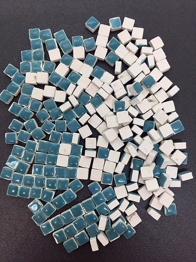 [10352] Mini Terre Cuite 5 x 5 mm Turquesa, par 50g