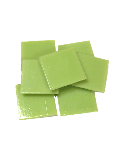 [114] Pate de verre Unilis 2 x 2 cm Vert Anis, par 100g