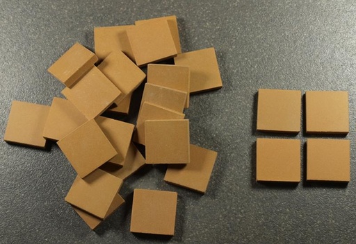 Grès Cérame Paray 2 x 2 cm - Jaune Foncé, Vendu à la boîte de 20kg