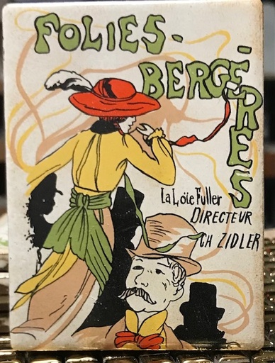 Carreaux decors " Folies-Bergeres " 10 x 7.5 cm , a la pièce .
