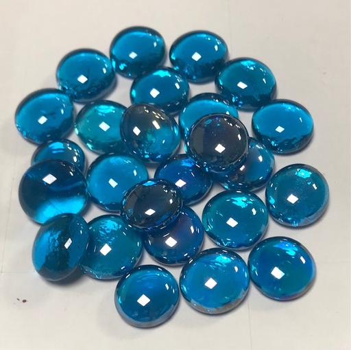 [4413-4402] Nuggets mix Turquoise irisé ,transparents , par 100 g